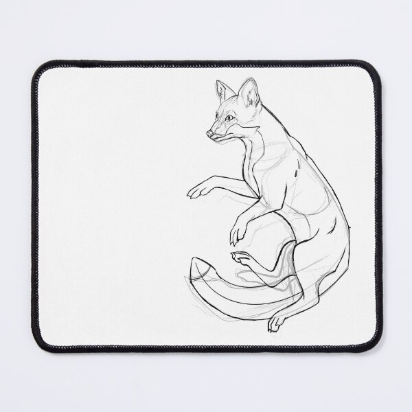 Item preview, Cute Elegant Fox Sketch Woodland Animal Art designed and sold by HunzikerArt.
