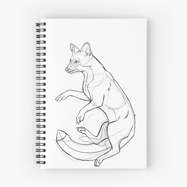 Item preview, Cute Elegant Fox Sketch Woodland Animal Art designed and sold by HunzikerArt.