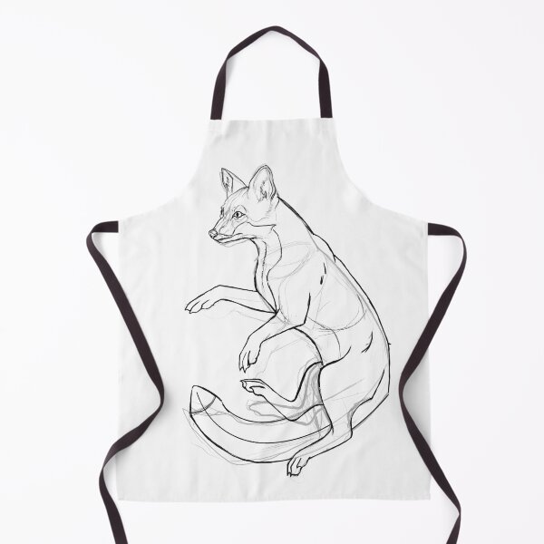 Item preview, Cute Elegant Fox Sketch Woodland Animal Art designed and sold by HunzikerArt.