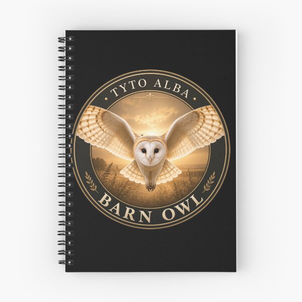 Item preview, Barn Owl – Tyto alba – Premium Round Emblem designed and sold by The Digital Compass.