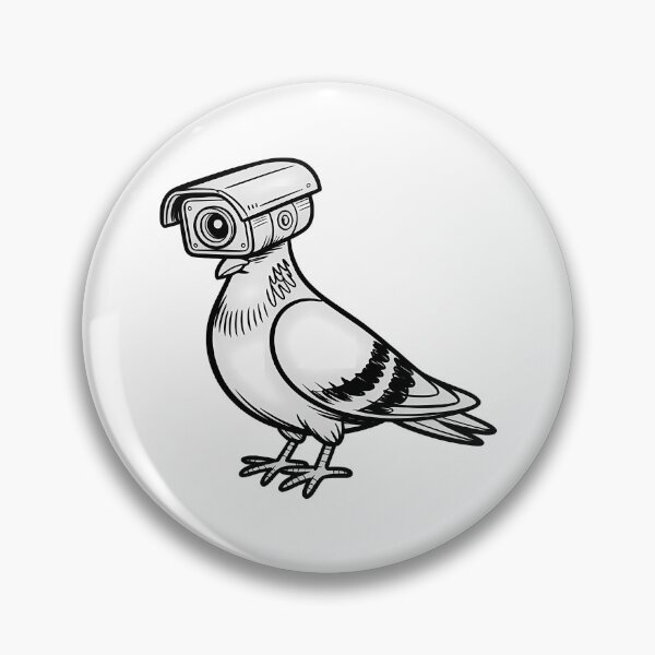 Item preview, Surveillance Pigeon – Funny Security Camera Bird Conspiracy Meme designed and sold by LoFizzy.