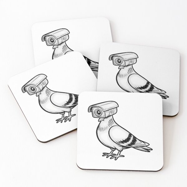 Item preview, Surveillance Pigeon – Funny Security Camera Bird Conspiracy Meme designed and sold by LoFizzy.