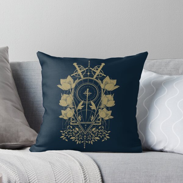 Item preview, Gold Sword Flowers Crest Ornament designed and sold by DulceHardeny.