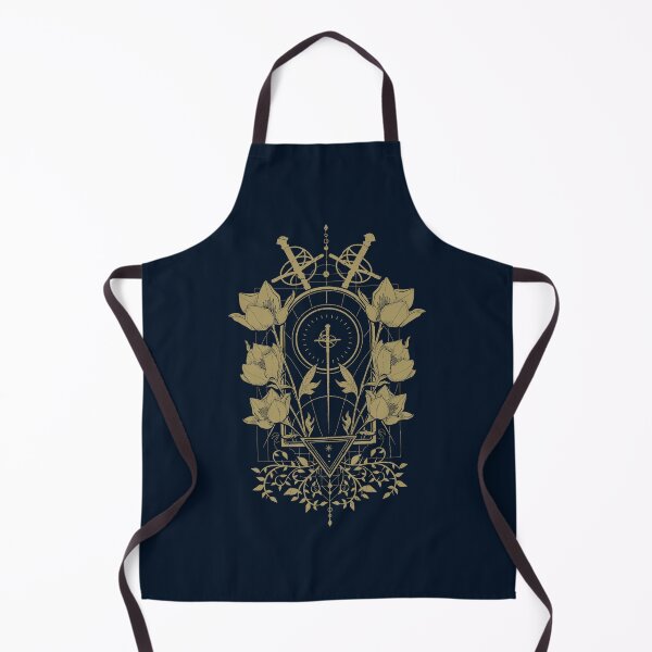 Item preview, Gold Sword Flowers Crest Ornament designed and sold by DulceHardeny.