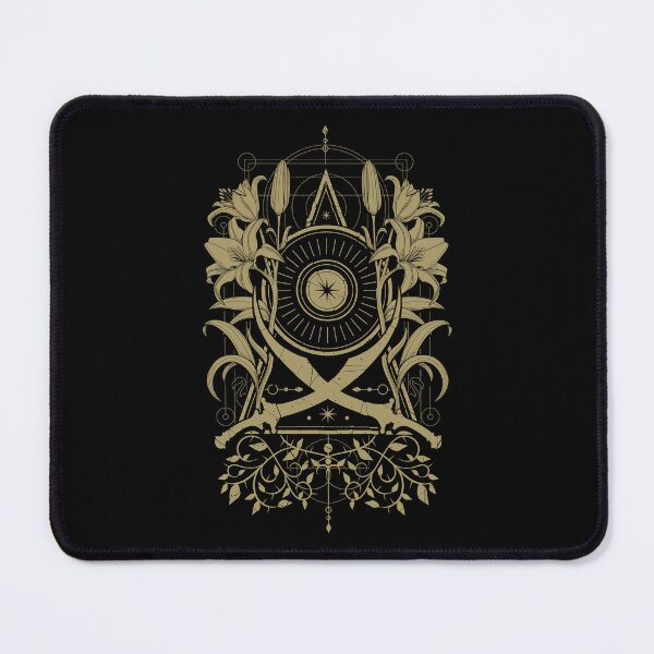 Item preview, Gothic Floral Sword Crest Emblem designed and sold by DulceHardeny.