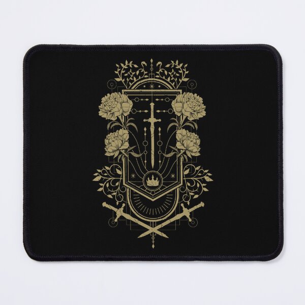 Item preview, Gothic Sword Floral Crest Emblem designed and sold by DulceHardeny.
