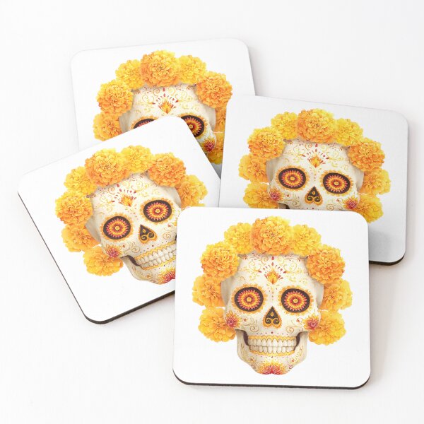 Item preview, Sugar skull Marigold La Calavera designed and sold by Instant Printing.