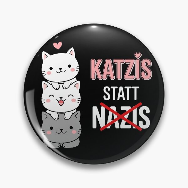 Item preview, Katzis statt Nazis – Niedliche Katzen gegen Rechts Statement designed and sold by LoFizzy.