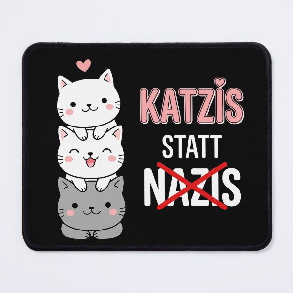 Item preview, Katzis statt Nazis – Niedliche Katzen gegen Rechts Statement designed and sold by LoFizzy.