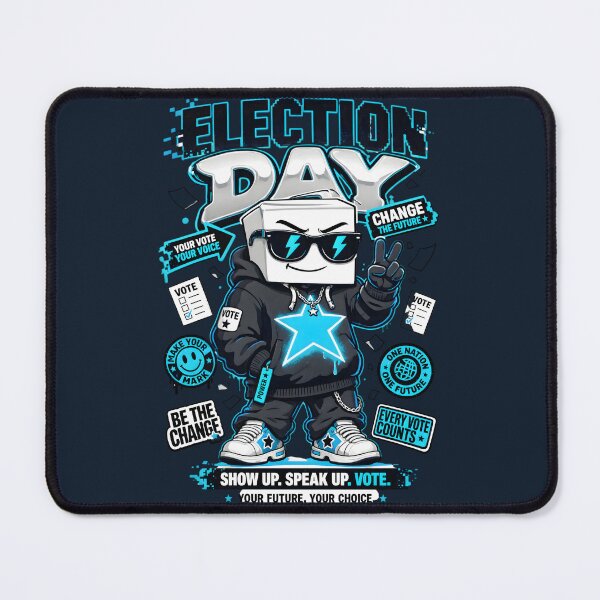 Item preview, Cool Ballot Box Character Election Day Voting Streetwear designed and sold by CloudyCatArt.