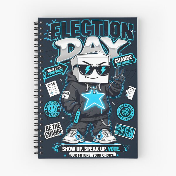 Item preview, Cool Ballot Box Character Election Day Voting Streetwear designed and sold by CloudyCatArt.