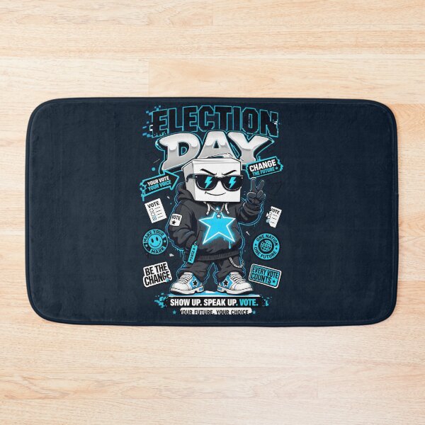 Item preview, Cool Ballot Box Character Election Day Voting Streetwear designed and sold by CloudyCatArt.