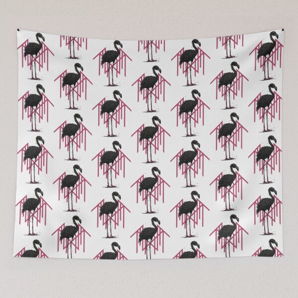 Item preview, Pink Flamingo Bird Runic Symbol designed and sold by DulceHardeny.