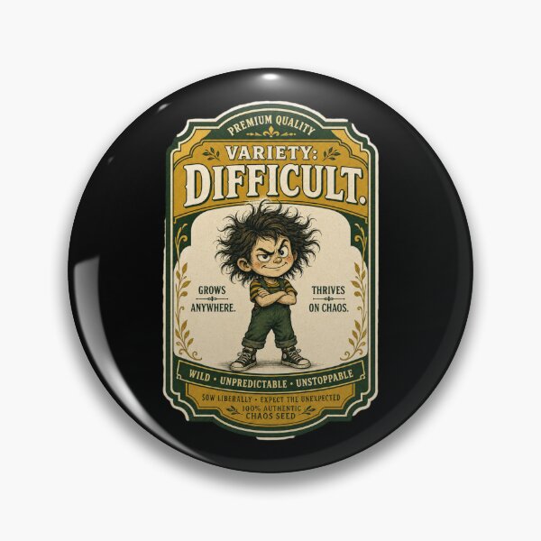 Item preview, Variety Difficult Grows Anywhere Thrives On Chaos Shirt, Funny Self Deprecating T-Shirt, Vintage Seed Packet Tee, Funny Personality Gift Shirt, Retro Garden Humor Graphic designed and sold by TshirtsLabs.