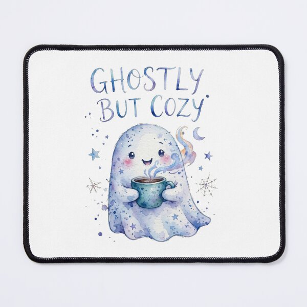 Item preview, Ghostly But Cozy – Cute Ghost Coffee Halloween designed and sold by ZyVoAli.