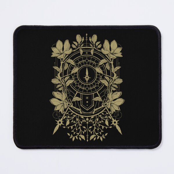 Item preview, Gold Floral Geometric Sun Crest designed and sold by DulceHardeny.