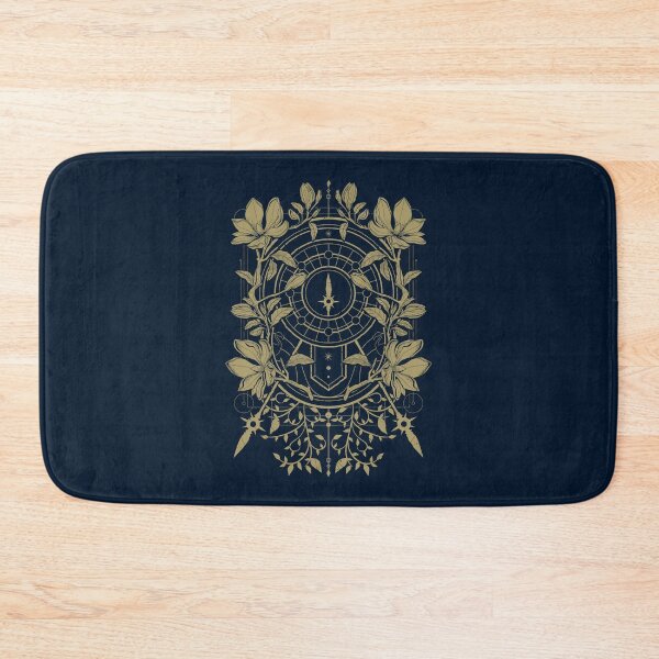 Item preview, Gold Floral Geometric Sun Crest designed and sold by DulceHardeny.