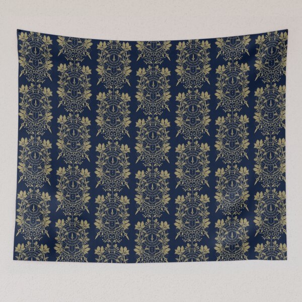 Item preview, Gold Floral Geometric Sun Crest designed and sold by DulceHardeny.