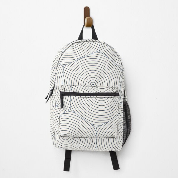 Item preview, Japanese Tide Pool Ripple Line Art Geometric Contour Grid Pattern designed and sold by KungPowUnicorn.