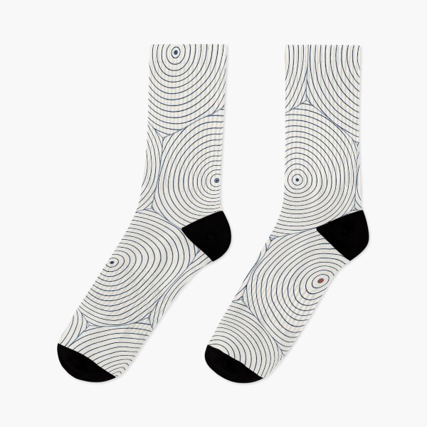 Item preview, Japanese Tide Pool Ripple Line Art Geometric Contour Grid Pattern designed and sold by KungPowUnicorn.