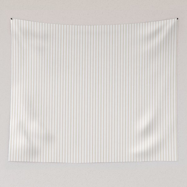 Item preview, Beige and white pinstripe pattern, vertical, pinstripes, fine stripes, stripes designed and sold by Karf  ..
