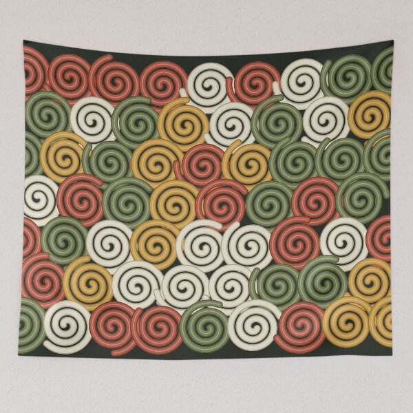 Item preview, 70s Retro Swirl Spiral Pattern Vintage Groovy Earth Tone Pop Art designed and sold by KungPowUnicorn.
