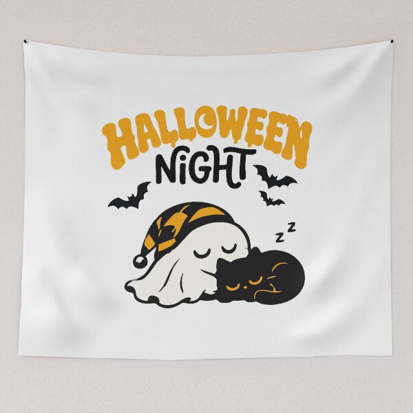 Item preview, Boo, Purr, and Sleep Halloween Night Cute Spooky designed and sold by mazyoy.