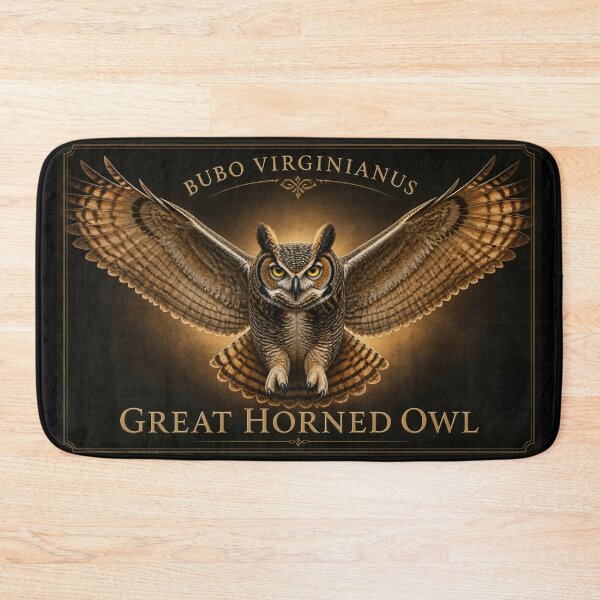 Item preview, Great Horned Owl – Bubo virginianus – Premium Round Emblem designed and sold by The Digital Compass.