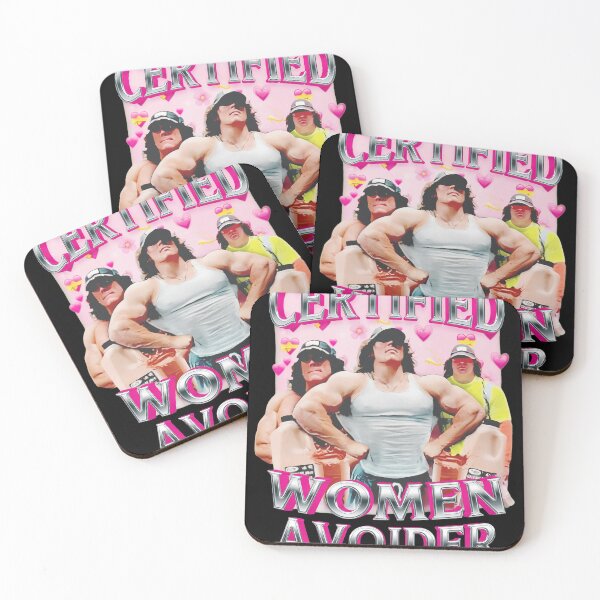 Item preview, Certified Women Avoider Funny Muscle Guy Design designed and sold by HowardWill.