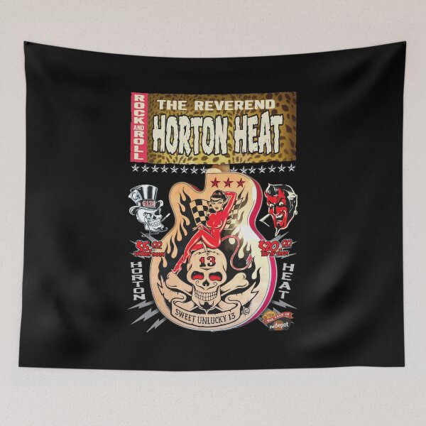 Item preview, The Reverend Horton Heat Rockabilly Devil Guitar Poster designed and sold by HowardWill.