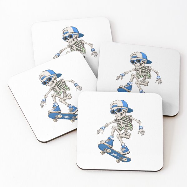 Item preview, Skeleton Skateboarding with Cap designed and sold by OlyvieArt.