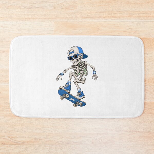 Item preview, Skeleton Skateboarding with Cap designed and sold by OlyvieArt.