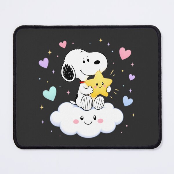 Item preview, Cute Snoopy Hugging a Happy Star Illustration for Fans of Whimsical Art designed and sold by MasonTheGamer.