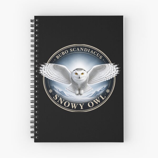 Item preview, Snowy Owl – Bubo scandiacus – Premium Round Emblem designed and sold by The Digital Compass.