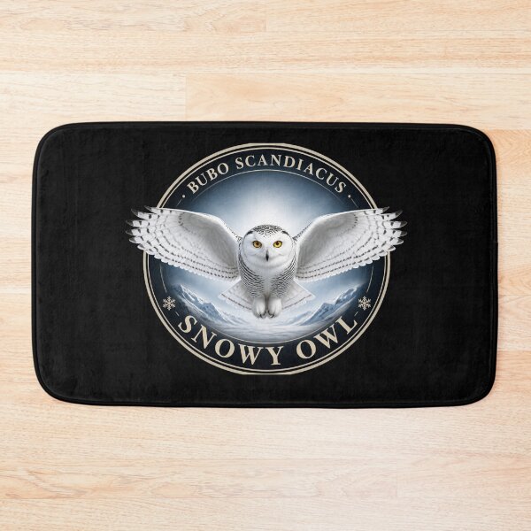 Item preview, Snowy Owl – Bubo scandiacus – Premium Round Emblem designed and sold by The Digital Compass.