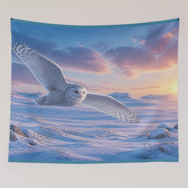 Item preview, Snowy Owl – Bubo scandiacus – Premium Round Emblem designed and sold by The Digital Compass.
