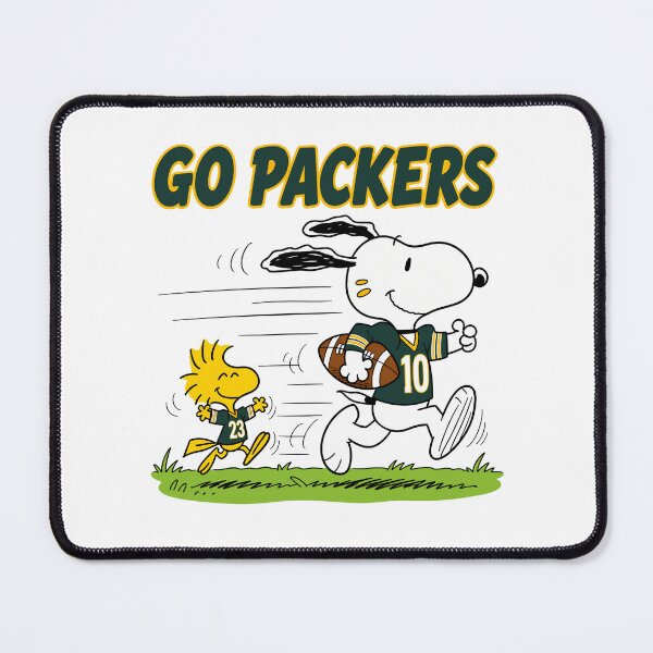 Item preview, Snoopy & Woodstock Green Bay Packers Football Retro F360 designed and sold by GLUVY-THEME.