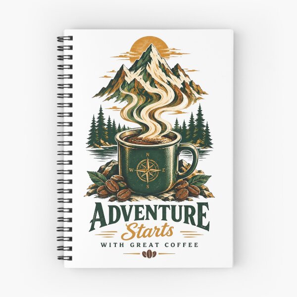 Item preview, Adventure Starts With Great Coffee Mountain Cup designed and sold by Sovereign Supply Co..