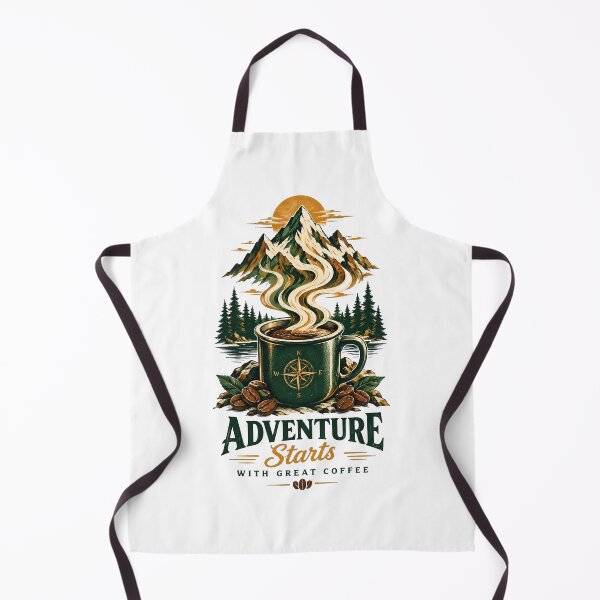 Item preview, Adventure Starts With Great Coffee Mountain Cup designed and sold by Sovereign Supply Co..