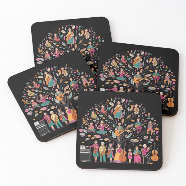 Item preview, Musical Ensemble Tree Art designed and sold by HowardWill.