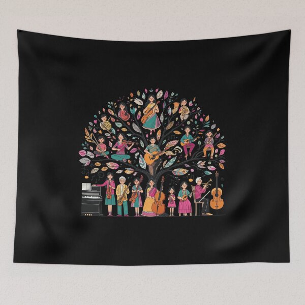 Item preview, Musical Ensemble Tree Art designed and sold by HowardWill.