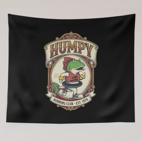 Item preview, Vintage Anthropomorphic Fish Runner Mascot Sports Varsity Badge designed and sold by troyjamess.