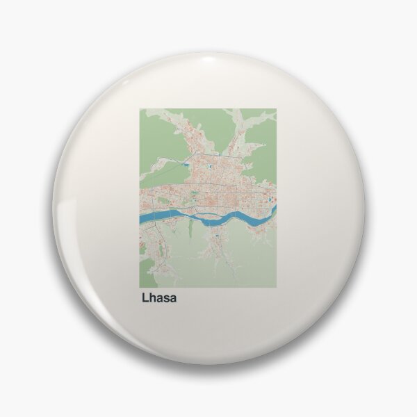 Artikelvorschau, Minimalistische Kartenkunst von Lhasa entworfen und verkauft von MapsNerd.