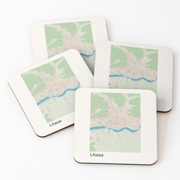 Item preview, Lhasa Minimalistic Map Art designed and sold by MapsNerd.