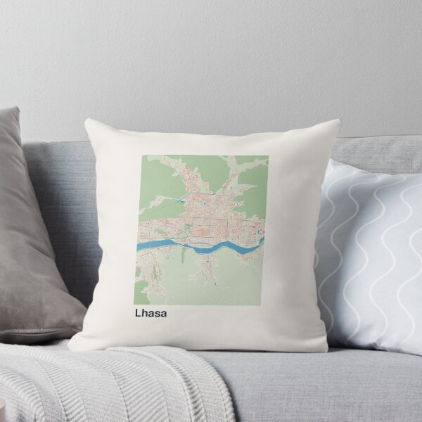 Item preview, Lhasa Minimalistic Map Art designed and sold by MapsNerd.