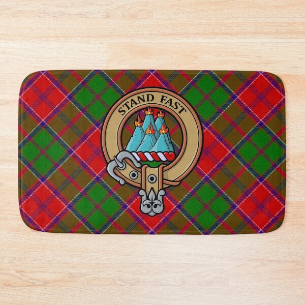 Item preview, Clan Grant Crest over Tartan designed and sold by sifis.