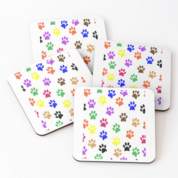 Item preview, Paw Prints Rainbow Pattern designed and sold by Madrigalleryp.