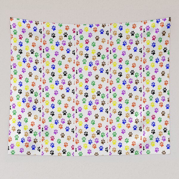 Item preview, Paw Prints Rainbow Pattern designed and sold by Madrigalleryp.