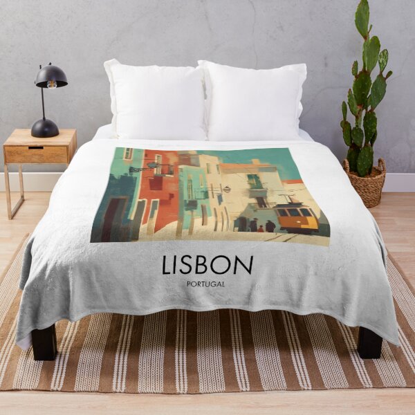 Item preview, Lisbon – Yellow Tram City Street Travel Print, Portugal designed and sold by MarkedArtPrints.