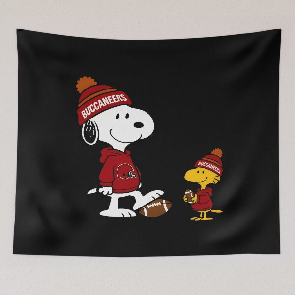 Item preview, Tampa Bay Buccaneers - Snoopy And Woodstock Football designed and sold by SanJayyy8318.